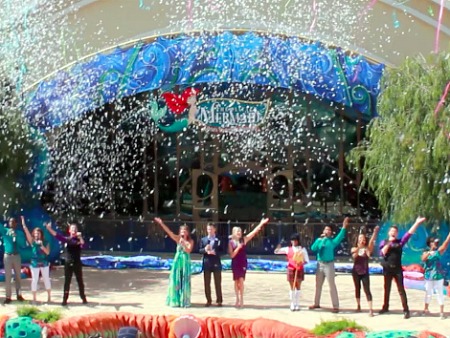 The Little Mermaid opening ceremony at Disney California Adventure